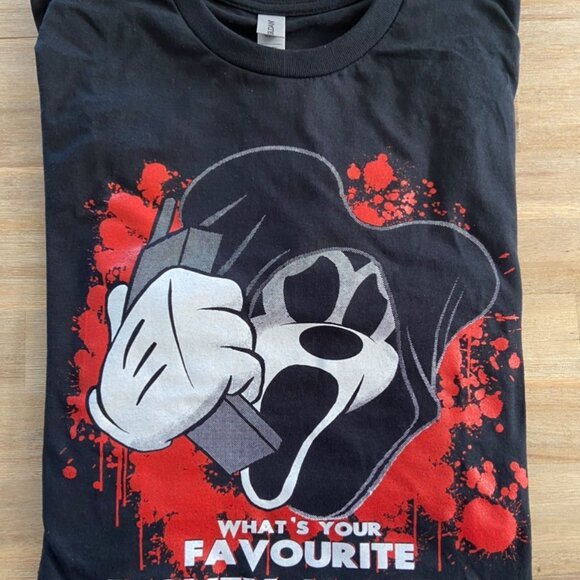 Unisex Mickey Ghostface Goth Horror Disney Halloween T-Shirt Plus Size 2XL 3XL - Picture 8 of 11